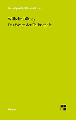 E-Book (pdf) Das Wesen der Philosophie von Wilhelm Dilthey