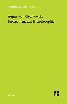 E-Book (pdf) Prolegomena zur Historiosophie von August von Cieszkowski