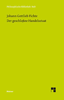 E-Book (pdf) Der geschlossne Handelsstaat von Johann Gottlieb Fichte