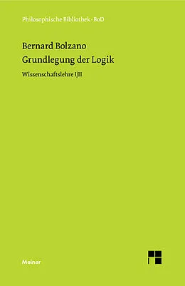 E-Book (pdf) Grundlegung der Logik von Bernard Bolzano
