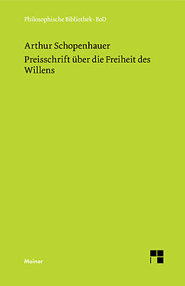 E-Book (pdf) Preisschrift über die Freiheit des Willens von Arthur Schopenhauer