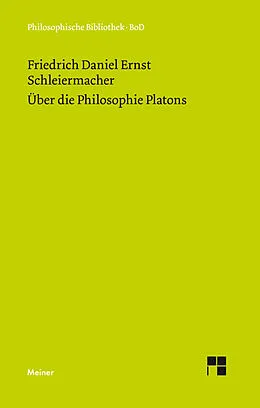 E-Book (pdf) Über die Philosophie Platons von Friedrich Daniel Ernst Schleiermacher