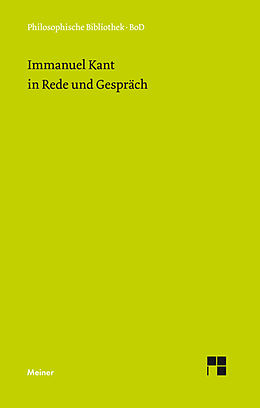 E-Book (pdf) Immanuel Kant in Rede und Gespräch von 