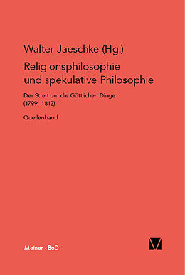 E-Book (pdf) Religionsphilosophie und spekulative Theologie von 