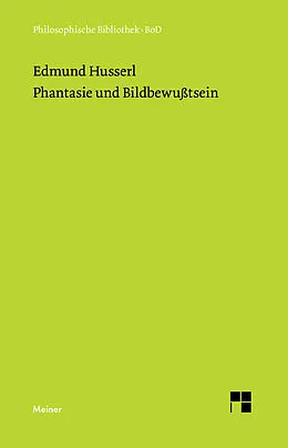 E-Book (pdf) Phantasie und Bildbewußtsein von Edmund Husserl