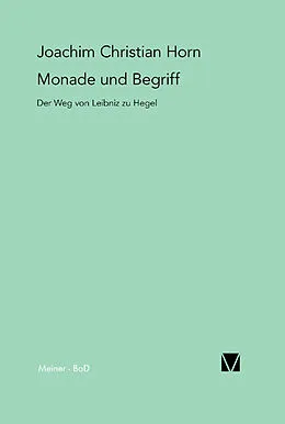 E-Book (pdf) Monade und Begriff von Joachim Christian Horn