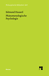 E-Book (pdf) Phänomenologische Psychologie von Edmund Husserl