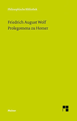 Fester Einband Prolegomena zu Homer von Friedrich August Wolf
