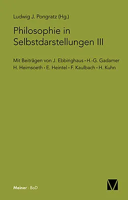 E-Book (pdf) Philosophie in Selbstdarstellungen III von 