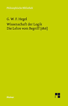 E-Book (pdf) Wissenschaft der Logik. Zweiter Band von Georg Wilhelm Friedrich Hegel