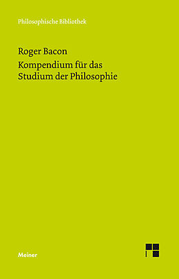 E-Book (pdf) Kompendium für das Studium der Philosophie von Roger Bacon