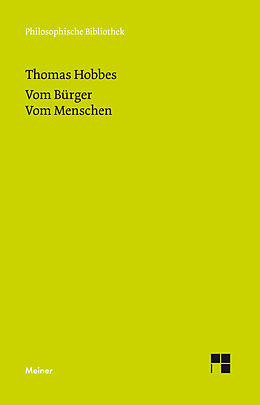 E-Book (pdf) Vom Bürger. Vom Menschen von Thomas Hobbes
