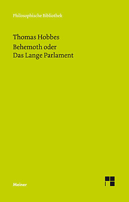 E-Book (pdf) Behemoth oder Das Lange Parlament von Thomas Hobbes