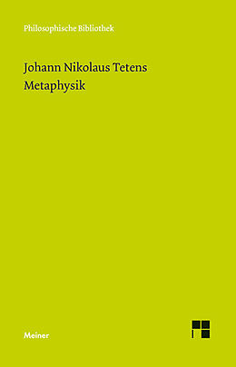 E-Book (pdf) Metaphysik von Johann Nikolaus Tetens