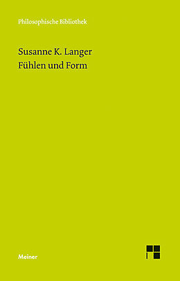 Leinen-Einband Fühlen und Form von Susanne K. Langer