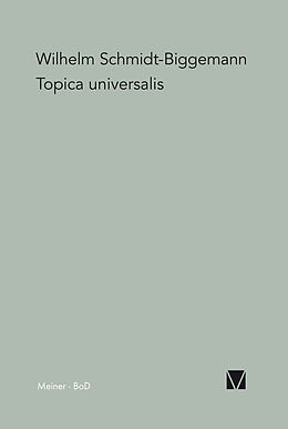 E-Book (pdf) Topica Universalis von Wilhelm Schmidt-Biggemann