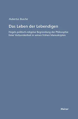 E-Book (pdf) Das Leben der Lebendigen von Hubertus Busche
