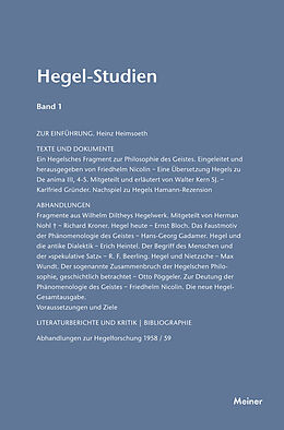 E-Book (pdf) Hegel-Studien Band 1 von 
