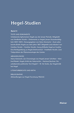 E-Book (pdf) Hegel-Studien Band 4 von 