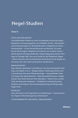 E-Book (pdf) Hegel-Studien Band 5 von 