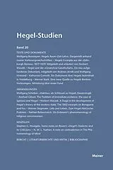 E-Book (pdf) Hegel-Studien Band 20 von