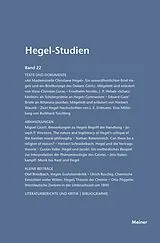 E-Book (pdf) Hegel-Studien Band 22 von