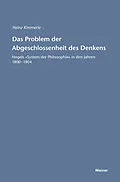 E-Book (pdf) Das Problem der Abgeschlossenheit des Denkens von Heinz Kimmerle