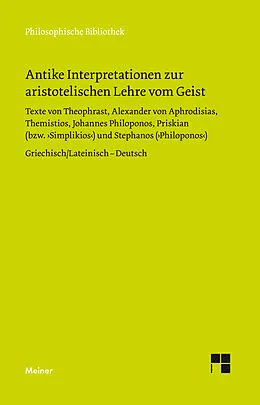 E-Book (pdf) Antike Interpretationen zur aristotelischen Lehre vom Geist von 