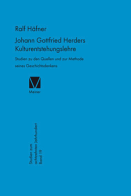 E-Book (pdf) Johann Gottfried Herders Kulturentstehungslehre von Ralph Häfner