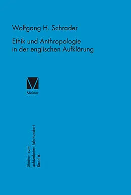 E-Book (pdf) Ethik und Anthropologie in der englischen Aufklärung von Wolfgang H. Schrader