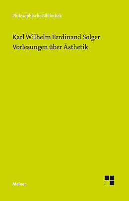 Kartonierter Einband Vorlesungen über Ästhetik von Karl Wilhelm Ferdinand Solger