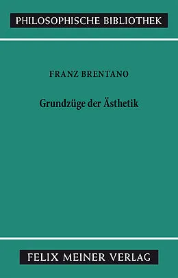E-Book (pdf) Grundzüge der Ästhetik von Franz Brentano