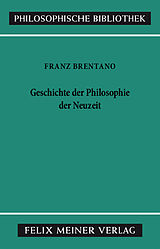 E-Book (pdf) Geschichte der Philosophie der Neuzeit von Franz Brentano