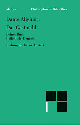 E-Book (pdf) Das Gastmahl. Drittes Buch von Dante Alighieri