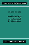 E-Book (pdf) Die Phänomenologie und die Fundamente der Wissenschaften von Edmund Husserl