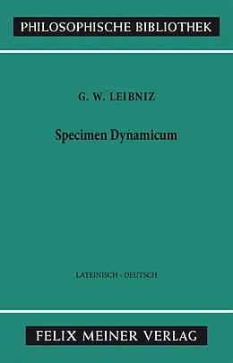 E-Book (pdf) Specimen Dynamicum von Gottfried Wilhelm Leibniz