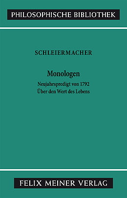 E-Book (pdf) Monologen von Friedrich Daniel Ernst Schleiermacher