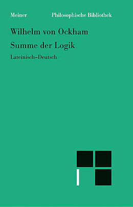 E-Book (pdf) Summe der Logik / Summa logica von Wilhelm von Ockham