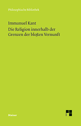 E-Book (pdf) Die Religion innerhalb der Grenzen der bloßen Vernunft von Immanuel Kant