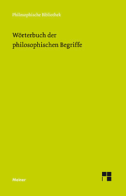 E-Book (epub) Wörterbuch der philosophischen Begriffe von 