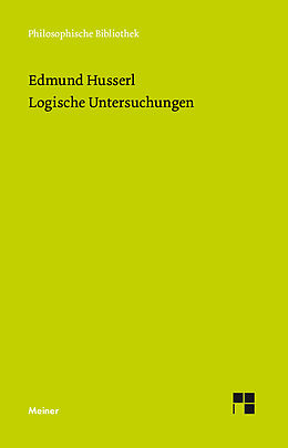E-Book (pdf) Logische Untersuchungen von Edmund Husserl