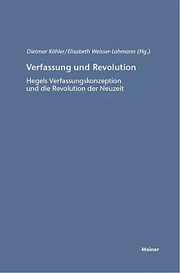 E-Book (pdf) Verfassung und Revolution von Elisabeth Weisser-Lohmann