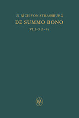 E-Book (pdf) De summo bono. Liber VI, Tractatus 13,6 von Ulrich von Straßburg