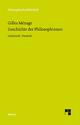Fester Einband Geschichte der Philosophinnen von Gilles Ménage