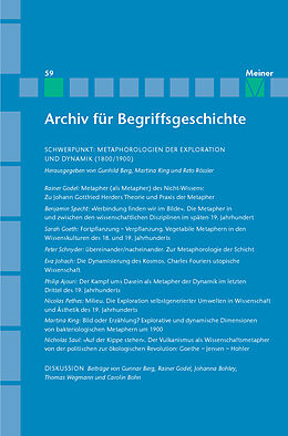 E-Book (pdf) Archiv für Begriffsgeschichte. Band 59: Metaphorologien der Exploration und Dynamik (1800/1900) von 