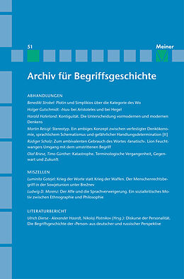 E-Book (pdf) Archiv für Begriffsgeschichte. Band 51 von 