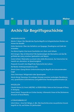 E-Book (pdf) Archiv für Begriffsgeschichte. Band 50 von 