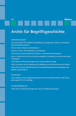 E-Book (pdf) Archiv für Begriffsgeschichte. Band 47 von 