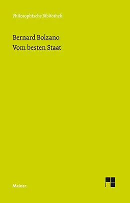 E-Book (pdf) Vom besten Staat von Bernard Bolzano