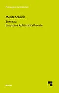 E-Book (pdf) Texte zu Einsteins Relativitätstheorie von Moritz Schlick